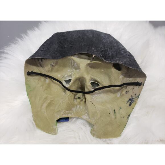 NWT Green Monster Munster Mask Adult Rubber Mask Halloween Frankenstein Zombie - Picture 4 of 4
